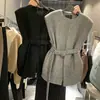 Impresionante Chaleco de Lana sin Mangas para Mujer, Nuevo Estilo Primavera 2026, Tacto de Alta Gama, Ceñidor de Cintura, Adelgazante, Prenda Exterior para Superponer