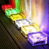 Luzes solares enterradas Luzes de pátio externas Luzes de gelo para gramado LED Luzes decorativas para layout de jardim de varanda