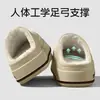 Novas Chinelos de Algodão com Suporte de Arco em EVA 2026 para Mulheres, Temporada Outono/Inverno, Com Pelúcia, Sola Grossa, Antiderrapante, Chinelos Quentes para Casa para Mulheres