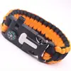 Pulsera de Paracord Pulsera de Supervivencia Multifuncional Cinco en Uno Cuerda de Mano de Siete Hilos para Acampar al Aire Libre Iniciador de Fuego