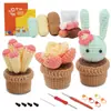 Paquete de Materiales de Crochet Más Vendido de Amazon Serie de Plantas Adornos de Flores en Maceta Regalos Soporte Dropshipping