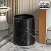 Cesta de Papel Estilo Chino al por Mayor Fabricante Retro Imitación Madera Doble Cubo de Basura Set para Uso Doméstico Nuevo Gran Capacidad para Sala de Estar y Cocina