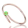 Pulsera Abierta Ajustable de Acero de Titanio Estilo Europeo y Americano para Mujer, Pulsera Abierta Versátil de Moda Simple