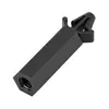 Columna Hexagonal de Nylon Plástico Negro Placa de Circuito Hebilla Tipo Cabeza de Avión Columna de Aislamiento Tipo Tarjeta con Rosca Interna para Placa de PC M3M4