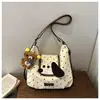 Mochila de Conejo Miffy Estrella Rota Linda de Dibujos Animados Diseño de Nicho para Mujer Lazo Dulce Bolso Cruzado de Hombro Único para Niños