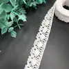 Encaje de Algodón Textil para el Hogar Decoración de Falda Blanco Liso Encaje de Algodón Accesorios de Ropa DIY Fabricante de Encaje de Algodón Venta al por Mayor