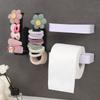 Portarrollos de Papel Higiénico Transfronterizo, Portarrollos de Papel Higiénico sin Taladro, Portarrollos de Papel Higiénico Multifuncional de Plástico, Estante de Almacenamiento