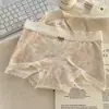 Renda Laço Requintado Estilo Pastoral Ins Macio Cera Fresco Roupa Íntima Categoria Feminina a Algodão Sem Costura Respirável Cueca Feminina