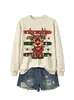 Moda europea eBay Amazon divertida moderna para mujer gafas de reno corazón copo de nieve caja de regalo sudadera