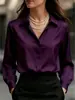 Camisa Blanca Antiarrugas para Mujer Otoño e Invierno 2025, Manga Larga, Gama Alta, Ropa Formal Profesional, Camisa para Entrevista de Cualificación Docente