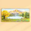 Rizhao Jinshan Pintura Decorativa para Sala de Estar Pintura de Paisagem Cornucópia Pintura a Óleo Pintada à Mão Pintura para Pendurar na Parede de Fundo do Sofá Novo Estilo 2025