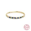 Anillo de plata de ley S925 geométrico de doble diamante para amantes anillo Europa y Estados Unidos transfronterizo caliente estilo francés anillo para el dedo índice de color