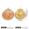 Acero inoxidable coloración al vacío degradado gota de aceite carcasa colgante accesorios para joyería DIY hechos a mano al por mayor