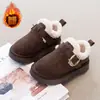 Zapatos para Niños Zapatos Grandes de Algodón para Niños 2026 Nuevo Estilo Invierno Niños Suela Suave Con Felpa Deportivos Birkenstock Botas Cortas Niños Grandes Slip-Ons