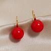 Pendientes de perlas de alta gama con gancho de dulce temperamento de estilo coreano, joyería para mujer, pendientes de botón, moda femenina, todo a juego, venta al por mayor