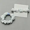 Elástico de Cabelo Floral de Chiffon Suave Estilo Coreano para Meninas, Corda de Cabelo Elástica Alta para Coque