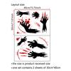 Nuevo Halloween Horror Mano de Fantasma Sangre Pegatina de PVC AFH1423 Decoración de Vacaciones para Vidrio de Sala de Estar Transfronteriza Pegatina de Pared