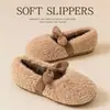 Pantuflas de algodón estilo Mary Jane para mujer, nuevo estilo 2026, cálidas, para interior, antideslizantes, forradas de felpa, fáciles de poner, pantuflas de estar en casa