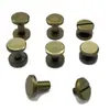 Llavero Accesorios para Equipaje Tornillos Planos de Doble Cabeza 10mm 8mm de Ancho Cobre Puro Bronce Tornillos en Forma de I