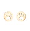 Aretes Garra de Gato Ins Femeninos Pequeños Frescos Geométricos Simples Recortados Redondos Lindos Animal Pata de Oso Huella Aretes Ins
