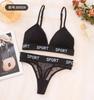 Conjunto de Sujetador Push-up de Encaje Sexy Transfronterizo para Mujer Puro Deseo Sin Aros Espalda Bonita Camisola Conjunto de Lencería Sexy