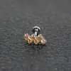 G23 Titanio Zircón Aobao Joyería para Perforación Labio Uña Uña de Oreja Joyería para Perforación Transfronteriza Joyería para Perforación en stock
