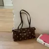 Bolsa Única de Poá para Axila Feminina, Nova Moda de Verão 2026 Versátil Retro Bolsa de Ombro para o Dia a Dia Bolsa de Mão