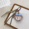 Estilo Ins Coreano Artesanal Tecido Desenho Animado Pingente Boneca Acessório de Moda Chaveiro Acessório de Bolsa Fivela de Segurança Fofa