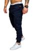 Nuevos pantalones deportivos casuales para hombre con cordón elástico, holgados, con entrepierna abierta