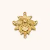 Piezas decorativas bañadas en cobre, piezas de conexión, piezas para colgar colgantes, pasadores de pelo hechos a mano estilo antiguo, coronas para el pelo y materiales para accesorios de pendientes
