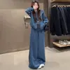 Tejido Elástico de Sarga Imitación Algodón 250g Conjunto de Dos Piezas de Chaqueta y Pantalones Casuales de Moda para Mujer Primavera y Otoño