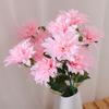 Venta al por mayor de fábrica de flores para decoración del hogar, exhibición de simulación de tres epifilos para bodas, guía de camino para el salón de bodas, material de base floral