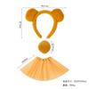Diadema de Cabeza de Oso Winnie the Pooh Diadema de Felpa para Lavado Facial Orejas de Oso Amarillo de Dibujos Animados Animal Halloween Winnie the Pooh