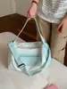 Bolsa de viaje deportiva estilo coreano para viajes cortos para niñas, bolsa de gimnasio de gran capacidad estilo ins, bolsa de lona, bolso de hombro, mochila cruzada