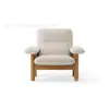 Silla de Ocio Hotel B&B Estilo Francés Sala de Estudio Sofá Silla de Madera Maciza Retro Estilo Crema Silla de Sofá Individual de Lana de Cordero