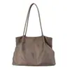 Bolsa de Tela Casual para Mujer Otoño/Invierno Nuevo Gran Capacidad 2026 Para el Trabajo Moda Tendencia Versátil Temperamento Color Sólido Bolso de Hombro