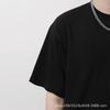 Fio duplo de cor sólida pesada 400g camiseta de manga curta homens e mulheres Verão algodão solto clássico all-match Camisa de fundo branco
