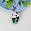 Chaveiro de panda de desenho animado pingente de acrílico presente de feriado para estudante enfeites de decoração acessórios de chaveiro fofos