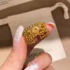 Anillo de Flor de Zirconia Estilo Étnico Vintage, Anillo para Dedo Índice de Personalidad de Gama Alta Nicho, Diseño Sencillo, Exquisita Joyería para Mujer