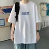 Camiseta Masculina de Manga Curta Estampada Estilo Americano, Moda Casual Tendência Verão 2026 Marca Solta Manga Meia Mão para Homens