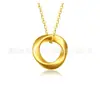 Colgante de Oro Puro 999 para Mujer, Colgante de Durian, Collar para Clavícula, Regalo Personalizado para Atraer Clientes, Artículo Popular en Línea
