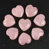 Explosões transfronteiriças pó natural cristal amor 25mm coração palma pedra gema energia diy artesanato de gemas enfeites