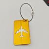 Etiquetas de equipaje de aleación de aluminio cepillado, etiquetas de equipaje de metal, tarjetas de embarque, equipaje de avión, fabricantes de fuentes