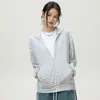 Nueva Moda Casual Versátil con Capucha Rayas Primavera y Verano Nuevo Suéter de Punto Chaqueta Talla Grande Chaqueta para Mujer de Shenlaishi