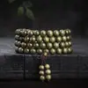 Cuentas de Sándalo Verde Argentino Grano Fino 108 Cuentas Cuentas Budistas Rosario Sándalo Pulsera de Múltiples Círculos Mayoreo