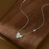 Electrochapado en oro real circón microincrustado cadena para clavícula de temperamento para mujer sensación de alta gama estilo ins collar exquisito collar de amor al por mayor