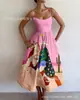 Vestido de tirantes casual, elegante y a la moda, estampado digital nuevo, transfronterizo, vestido de verano para mujer