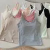 Top fino de Lyocell con huecos y tirantes finos, sin espalda, con diseño fijo en forma de U, versátil camisola larga para usar como prenda exterior