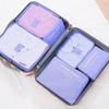 Conjunto Organizador de Viagem Estilo Coreano 6 Peças Cubos de Embalagem Mala À Prova de Poeira Impermeável Bolsa de Armazenamento de Viagem Grande Direto da Fábrica