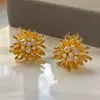 Brincos de Pérola Fogos de Artifício Estilo Nicho de Alta Qualidade Brincos com Pino de Prata S925 para Mulheres Design Elegante de Floco de Neve Novos Brincos de Verão